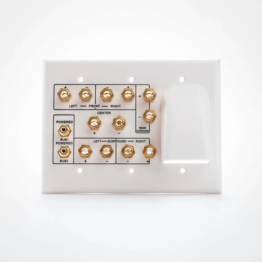 Vanco HTWP62BW 6.2 Home Theater and 1 Gang Wall Plate
