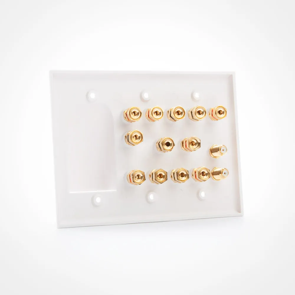 Vanco HTWP62BW 6.2 Home Theater and 1 Gang Wall Plate