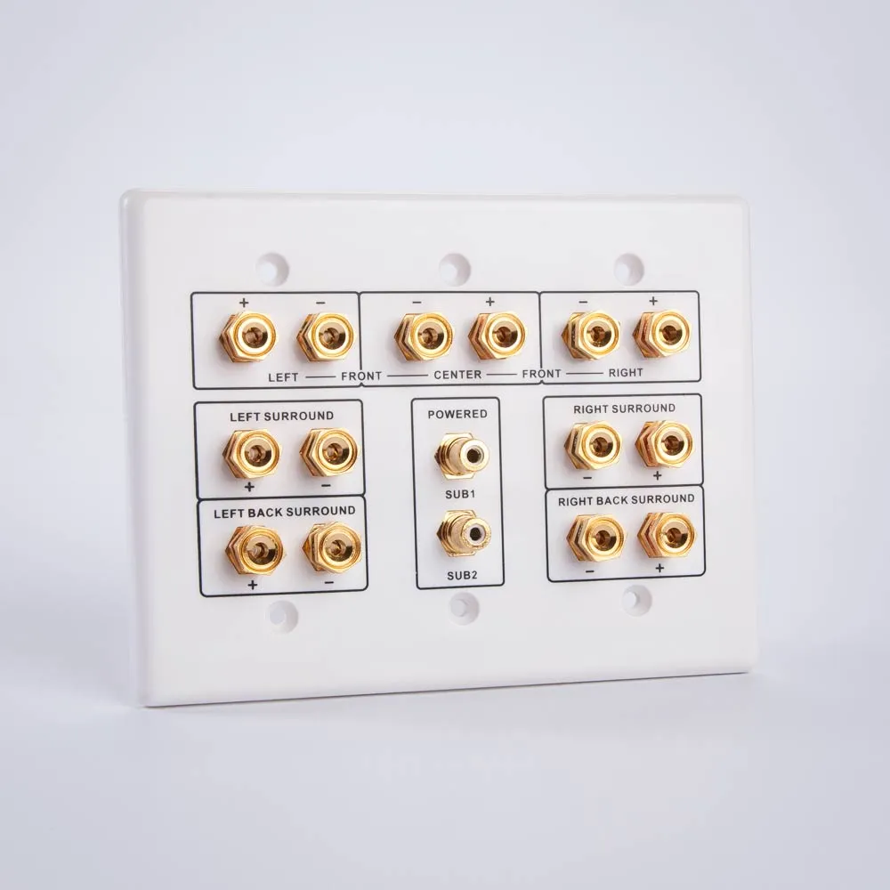 Vanco HTWP72 7.2 Home Theater Connection Wall Plate