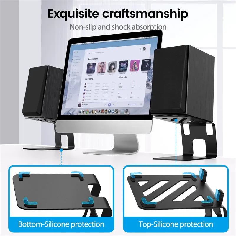 Vaydeer Metal Desktop Speaker Stand (1 Pair)
