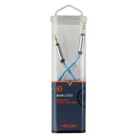 Ventev (4-Foot) 3.5mm to 3.5mm Tangle-Free Audio/Aux Cable - Blue