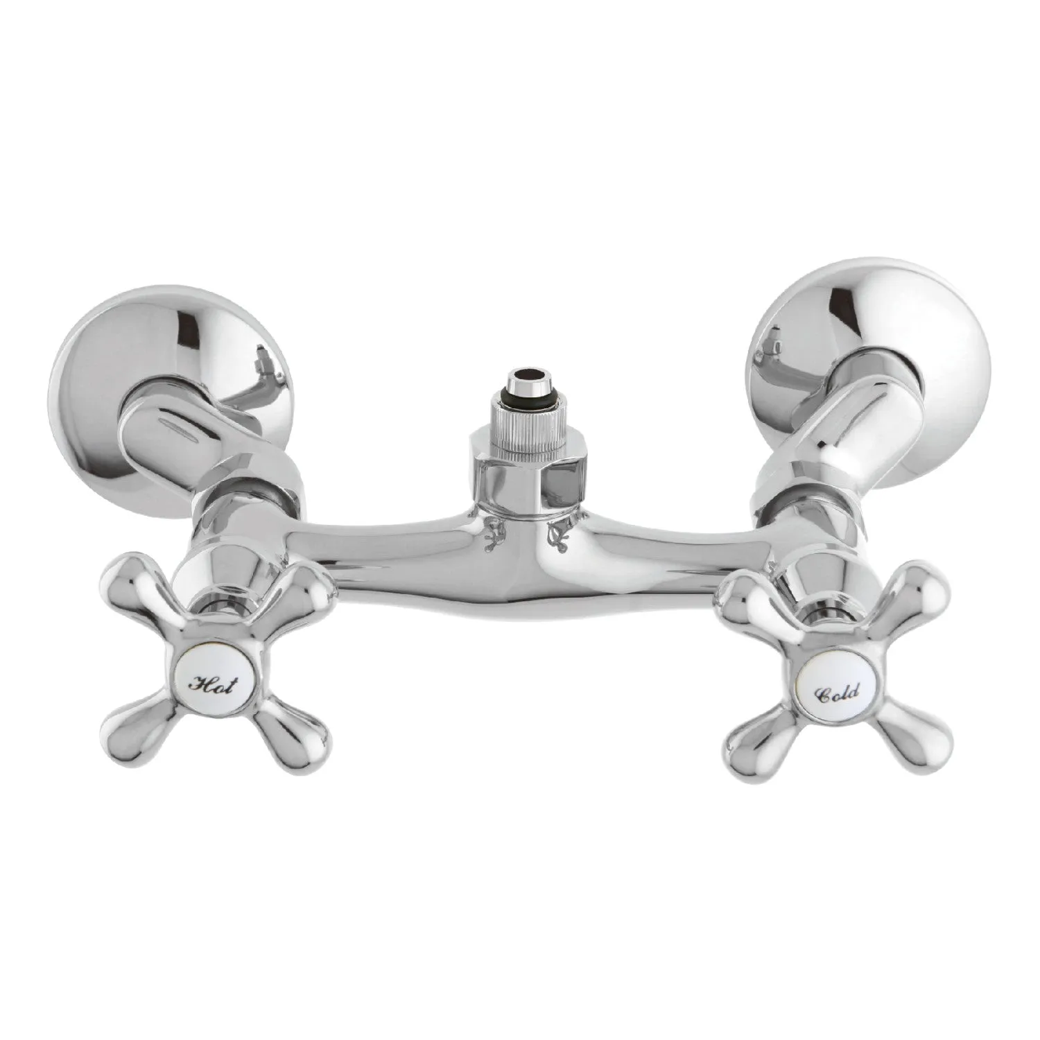 Vintage CC2131 Wall-Mount Tub Filler Faucet with Riser Adapter, Polished Chrome