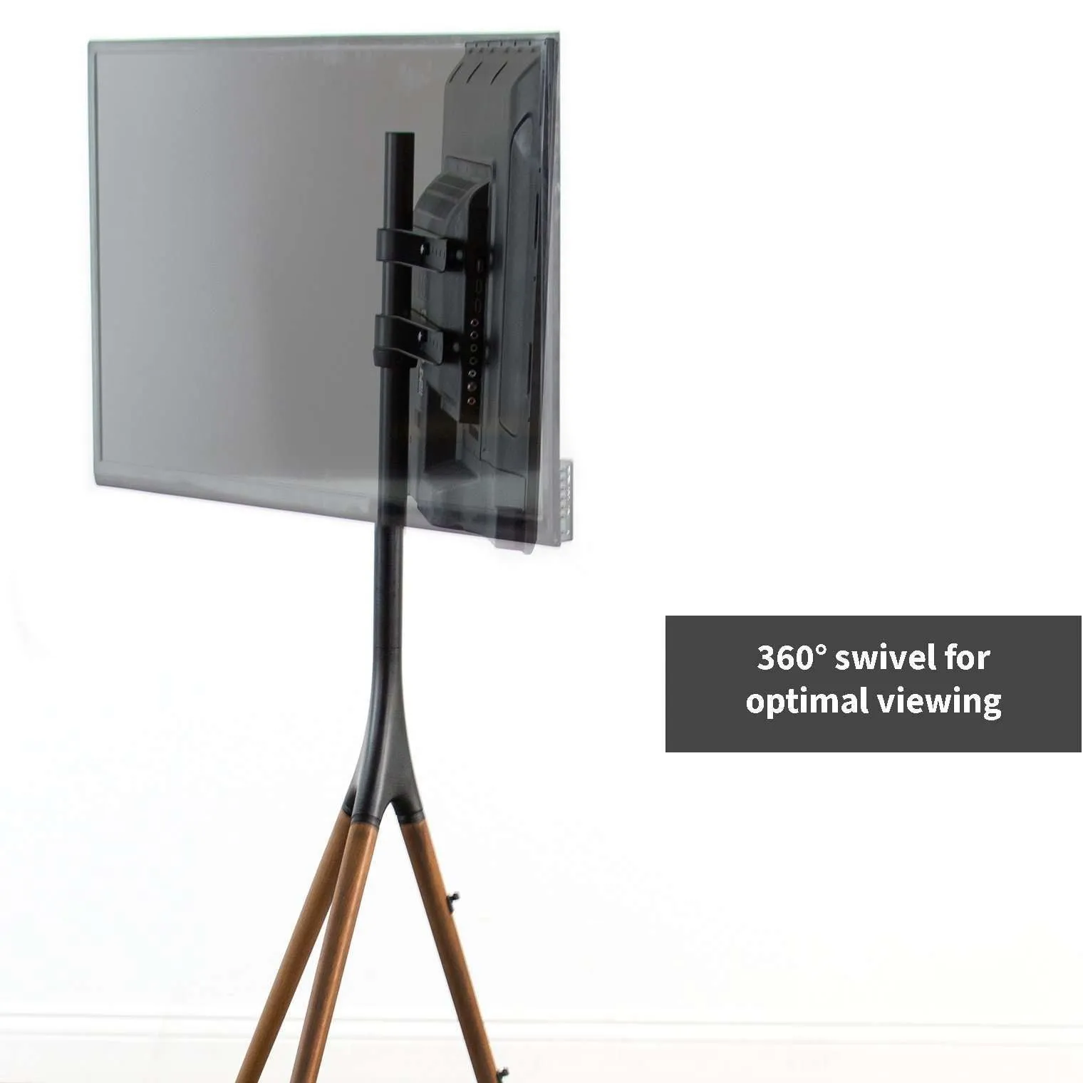 VIVO Black Easel Stand for 45" to 65" TVs, STAND-TV65A