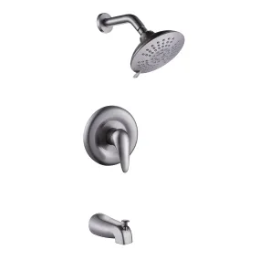 Wall Mount Shower Fixtures with Rough-In Valve and Tub Spout RB1011