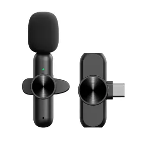 Wireless Lavalier Microphone for Audio/Video Recording, iPhone/iPad/Type C Compatible