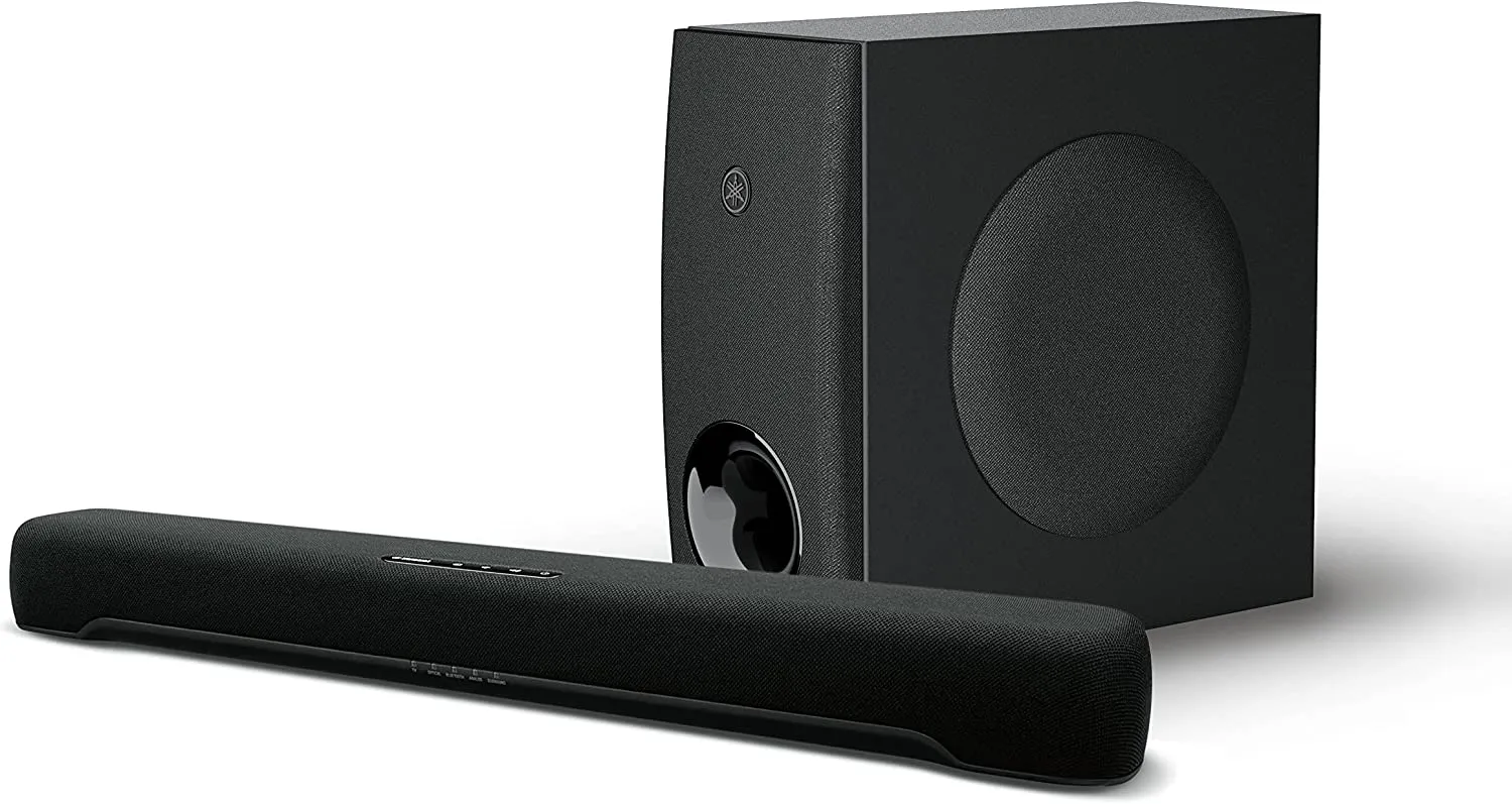 Yamaha SR-C30A Compact Sound Bar with Wireless Subwoofer and Bluetooth Black (Open Box)