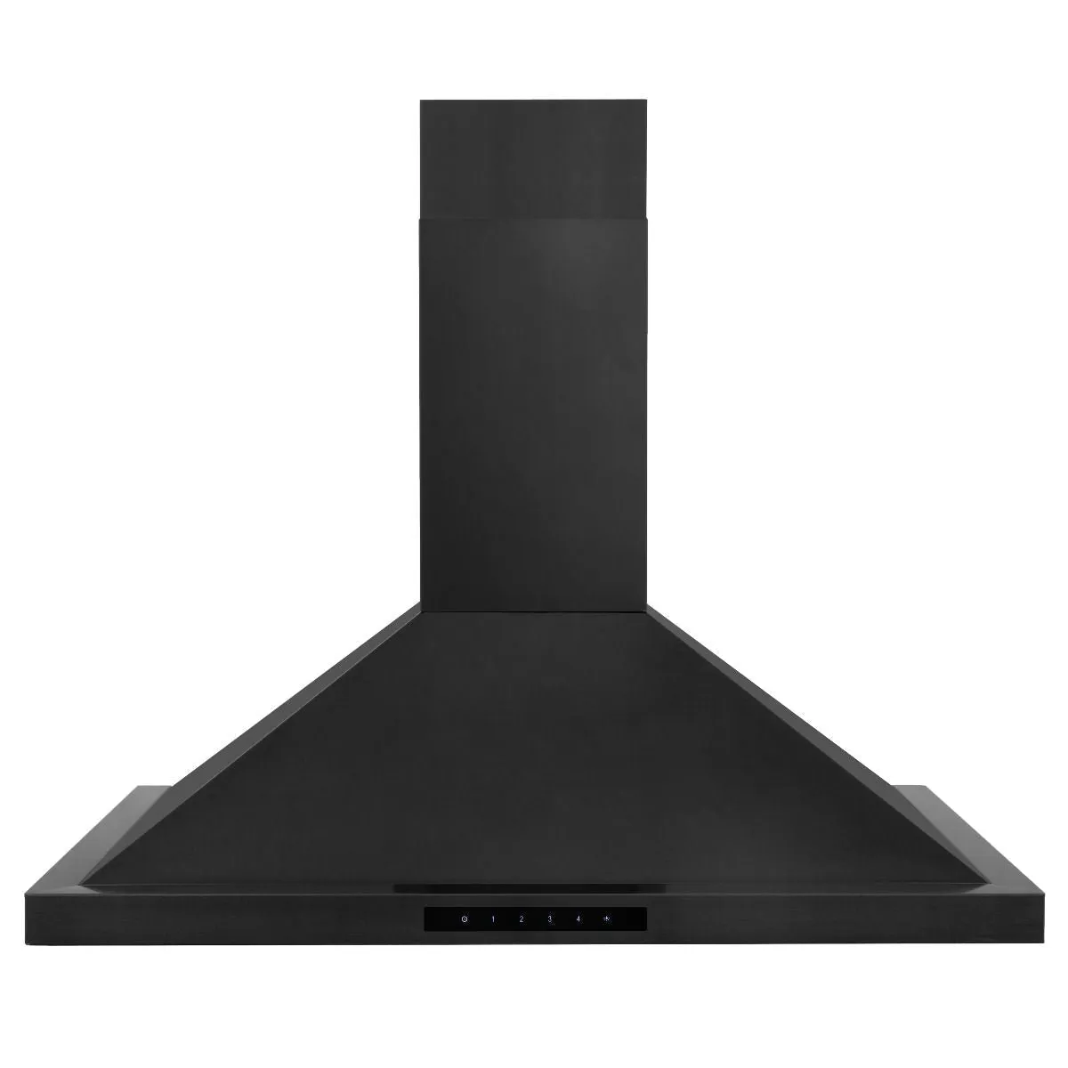 ZLINE 4-Piece Appliance Package - 36-Inch Rangetop with Brass Burners, Refrigerator, 30-Inch Electric Double Wall Oven, and Convertible Wall Mount Hood in Black Stainless Steel (4KPR-RTBRH36-AWD)